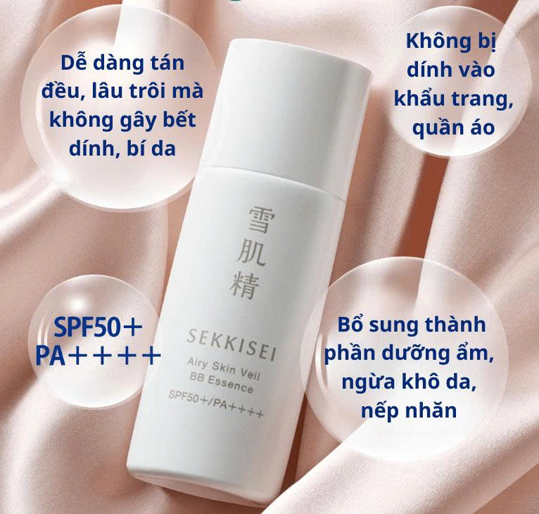 Kem nền trang điểm cho da nhạy cảm BB Sekkisei Clear Wellness Essence 26ml ( 02 tự nhiên)  - Hàng Nhật Nội Địa