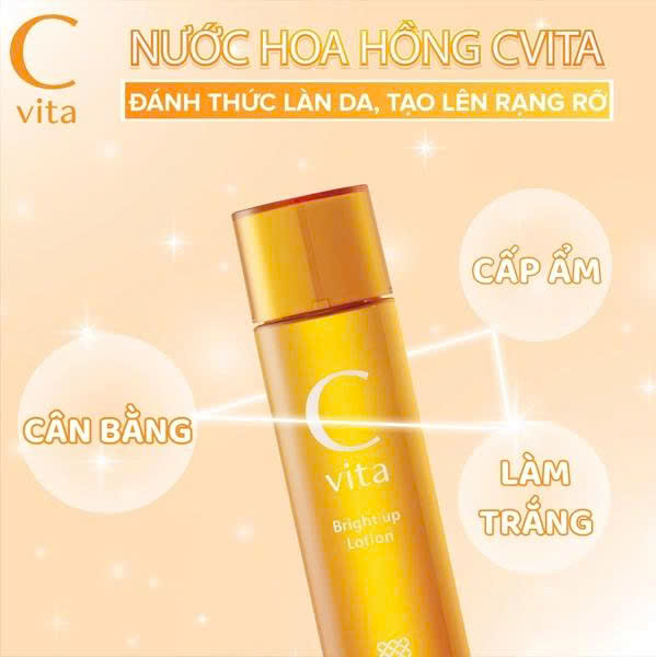 Nước Hoa Hồng Dưỡng Sáng Da Meishoku C Vita Bright Up Lotion 150ml - Hàng Nhật Nội Địa