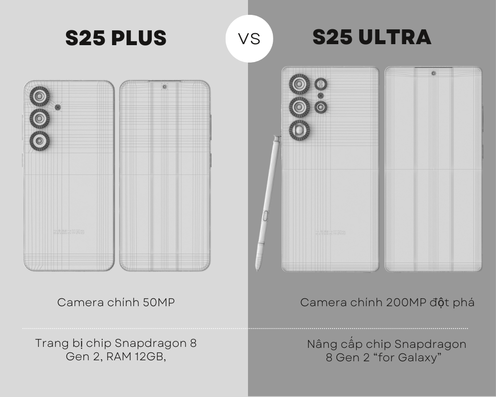 So sánh S25 Plus và S25 Ultra: Đại chiến công nghệ smartphone cao cấp