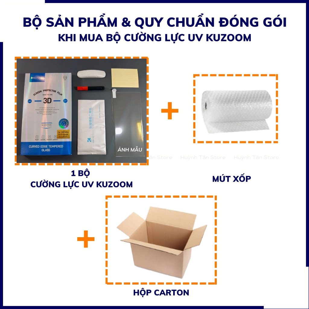 Cường lực huawei p70 pro UV trong suốt keo lỏng chính hãng kuzoom chống va đập vân tay nhạy phụ kiện huỳnh tân store