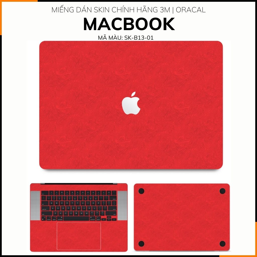 Dán skin macbook pro, macbook air chính hãng 3M nhập khẩu USA - SKIN 3M - MACBOOK - MAP RED - SK-B13-01 phụ kiện điện thoại huỳnh tân store