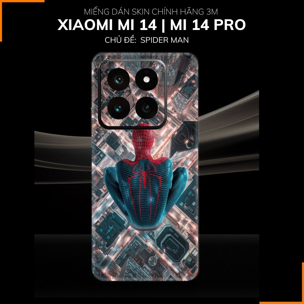 Dán skin điện thoại Xiaomi Mi 14 , Mi 14 Pro full body và camera nhập khẩu chính hãng USA in hình MERRY SPIDER MAN - SKD V13 phụ kiện điện thoại huỳnh tân store