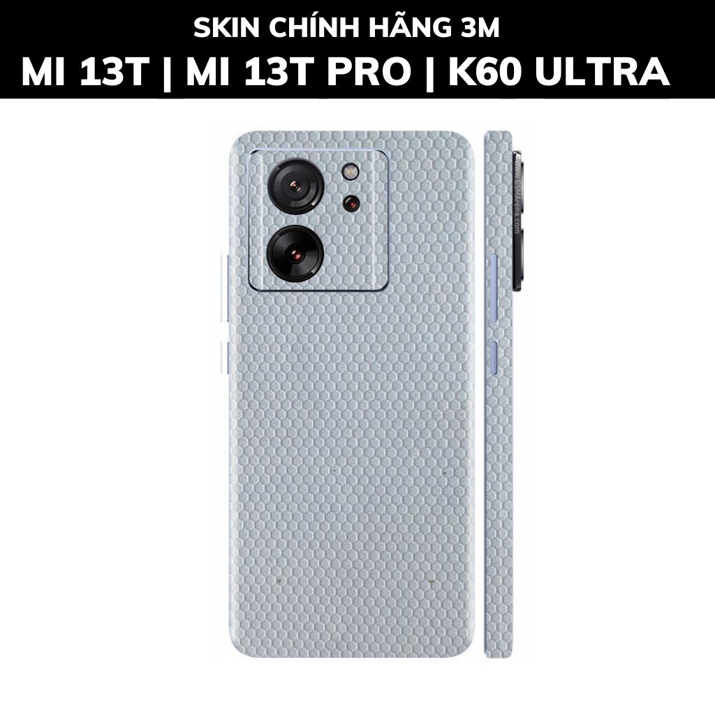 Dán skin điện thoại Mi 13T | Mi 13T Pro  | K60 Ultra full body và camera nhập khẩu chính hãng USA phụ kiện điện thoại huỳnh tân store - MATRIX WHITE - Warp Skin Collection