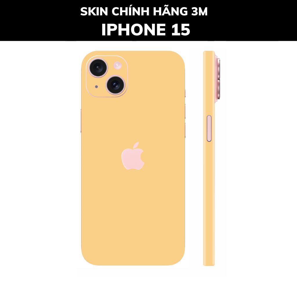 Dán skin điện thoại Iphone 15, Iphone 15 Plus full body và camera nhập khẩu chính hãng USA phụ kiện điện thoại huỳnh tân store - PASTEL YELLOW - Warp Skin Collection