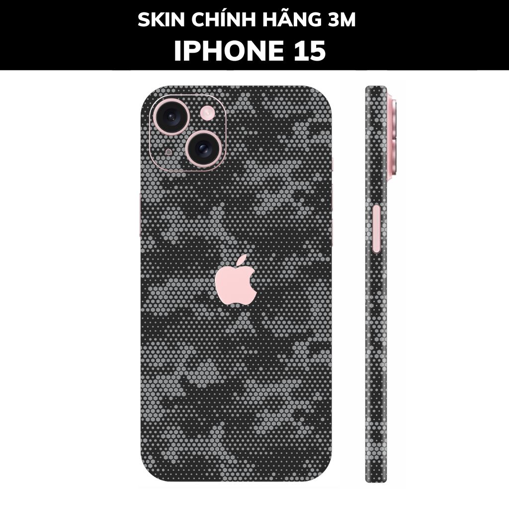 Dán skin điện thoại Iphone 15, Iphone 15 Plus full body và camera nhập khẩu chính hãng USA phụ kiện điện thoại huỳnh tân store - MAMBA GREY - Warp Skin Collection