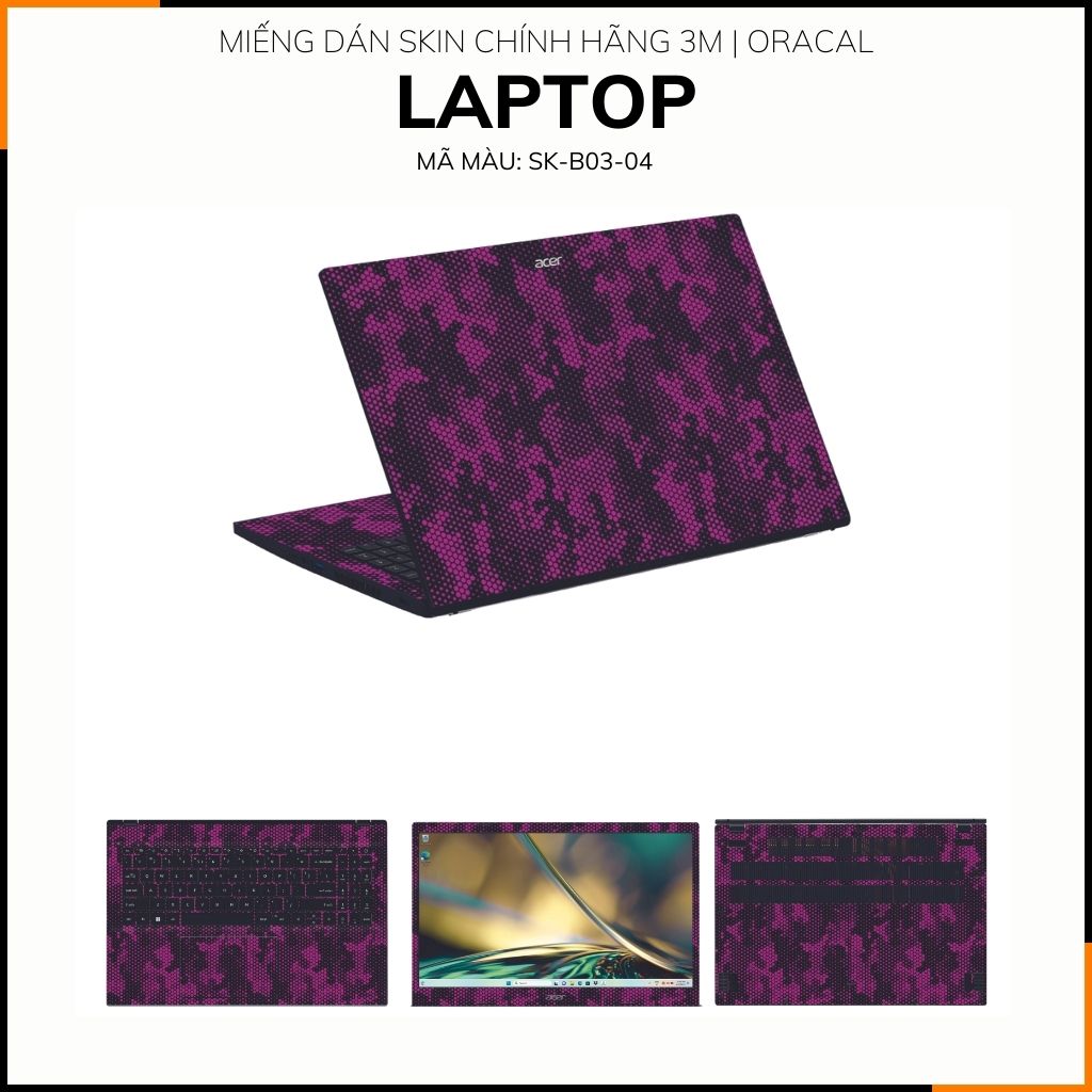 Dán skin laptop asus, dell , acer, hp, msi chính hãng ORAFOL nhập khẩu ĐỨC - SKIN 3M - LAPTOP - MAMBA PURPLE  - SK B03 04 phụ kiện điện thoại huỳnh tân store