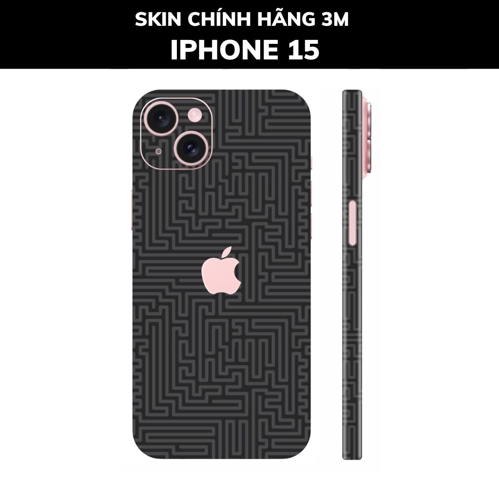 Dán skin điện thoại Iphone 15, Iphone 15 Plus full body và camera nhập khẩu chính hãng USA phụ kiện điện thoại huỳnh tân store - PATTEN TEXTURE 03 - Warp Skin Collection