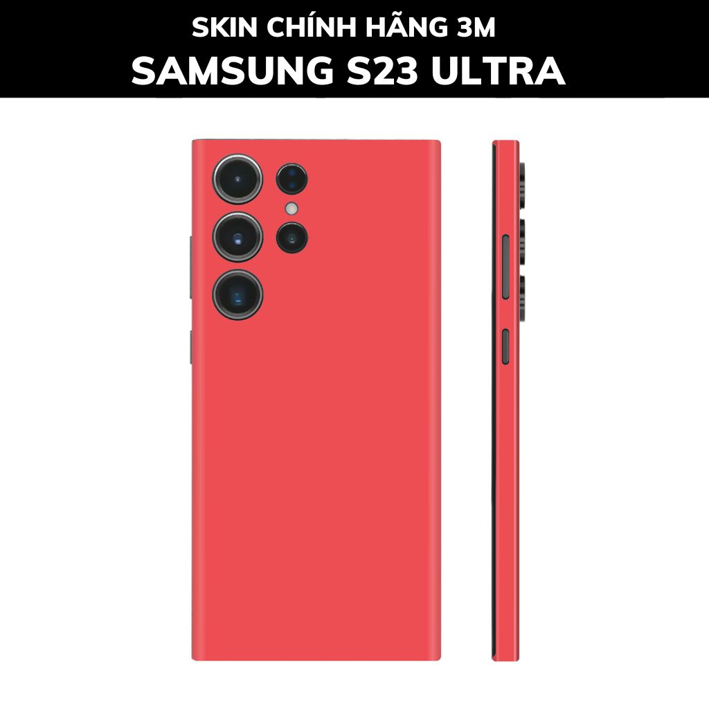 Dán skin điện thoại Samsung S23 Ultra full body và camera nhập khẩu chính hãng USA phụ kiện điện thoại huỳnh tân store - ĐỎ - SK A05 09 - Warp Skin Collection