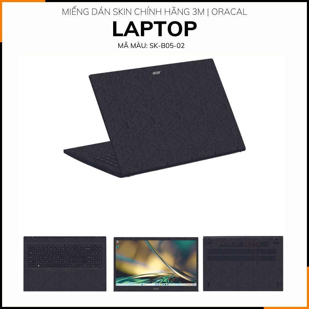 Dán skin laptop asus, dell , acer, hp, msi chính hãng ORAFOL nhập khẩu ĐỨC - SKIN 3M - LAPTOP - PATTEN TEXTURE 02 - SK-B05-02 phụ kiện điện thoại huỳnh tân store