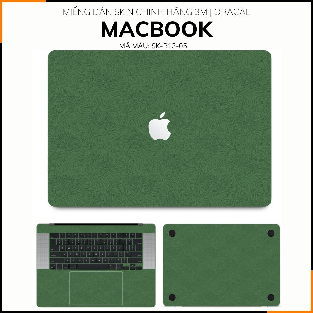 Dán skin macbook pro, macbook air chính hãng 3M nhập khẩu USA - SKIN 3M - MACBOOK - MAP GREEN - SK-B13-05 phụ kiện điện thoại huỳnh tân store