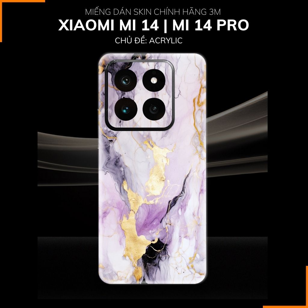 Dán skin điện thoại Xiaomi Mi 14 , Mi 14 Pro full body và camera nhập khẩu chính hãng USA in hình  Acrylic - SKD B04 phụ kiện điện thoại huỳnh tân store