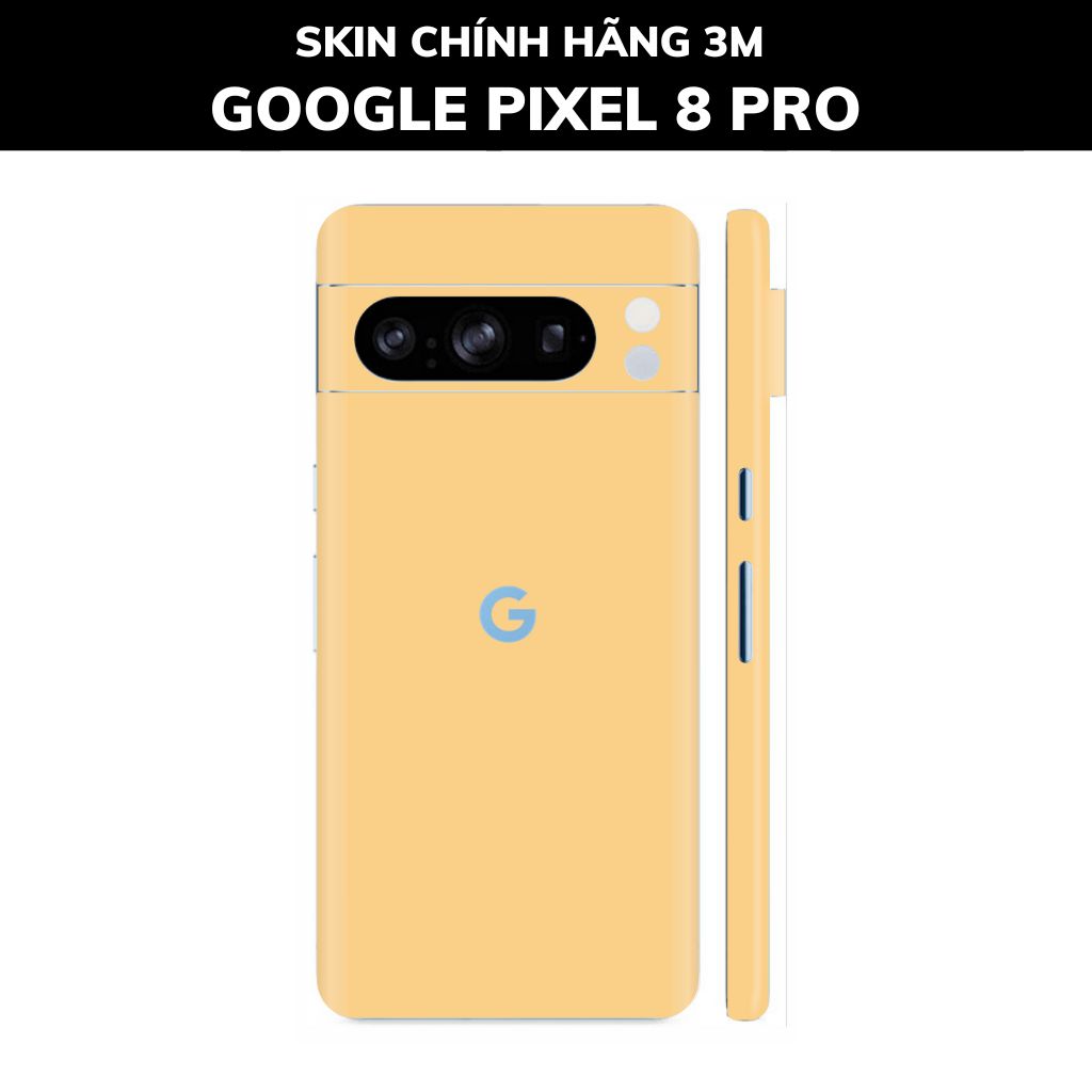 Dán skin điện thoại Pixel 8, Pixel 8 Pro full body và camera nhập khẩu chính hãng USA phụ kiện điện thoại huỳnh tân store - PASTEL YELLOW - Warp Skin Collection