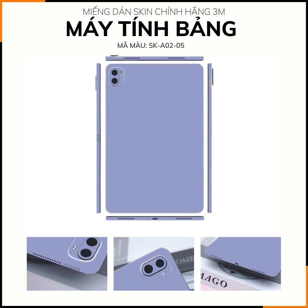 Dán skin máy tính bảng xiaomi, huawei, oppo, lenovo, google, microsoft, vivo  full body và camera chính hãng ORAFOL nhập khẩu từ ĐỨC MÁY TÍNH BẢNG  - PASTEL PURPLE -  SK A02 05 phụ kiện điện thoại huỳnh tân store