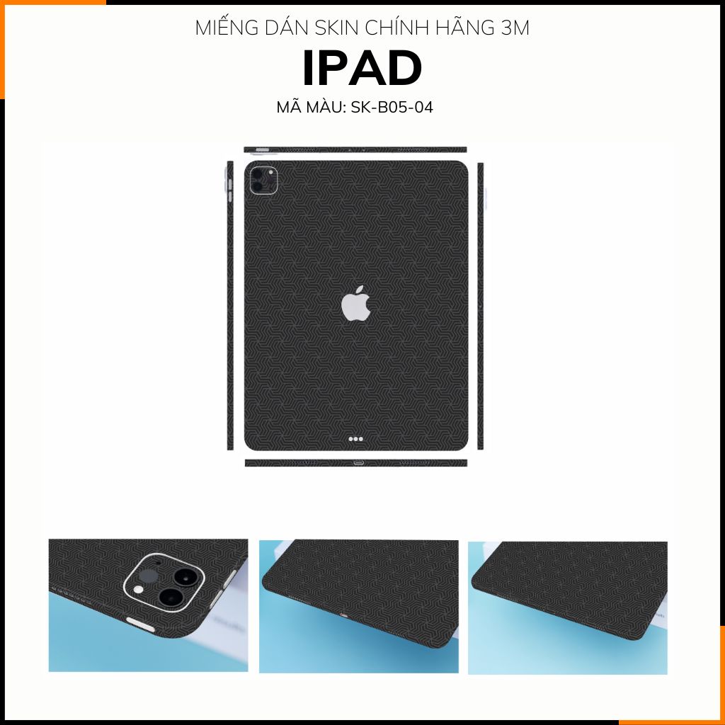 Dán skin ipad , ipad pro, ipad air , ipad mini full body và camera chính hãng 3M - PATTEN TEXTURE 04 - SK-B05-04 phụ kiện điện thoại huỳnh tân store