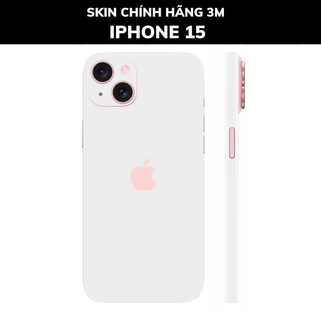 Dán skin điện thoại Iphone 15, Iphone 15 Plus full body và camera nhập khẩu chính hãng USA phụ kiện điện thoại huỳnh tân store - PASTEL WHITE - Warp Skin Collection