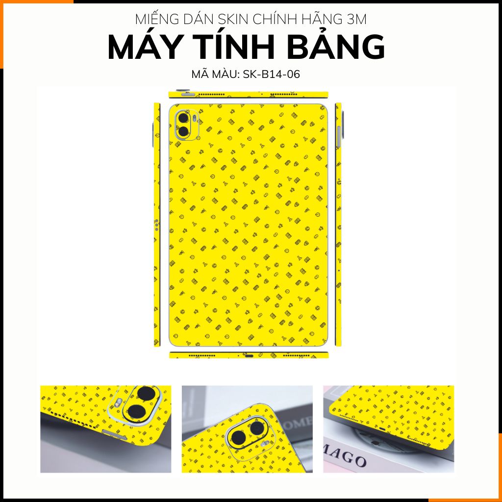 Dán skin máy tính bảng xiaomi, huawei, oppo, lenovo, google, microsoft, vivo  full body và camera chính hãng ORAFOL nhập khẩu từ ĐỨC MÁY TÍNH BẢNG  - MANY STICKER YELLOW -  SK B14 06 phụ kiện điện thoại huỳnh tân store