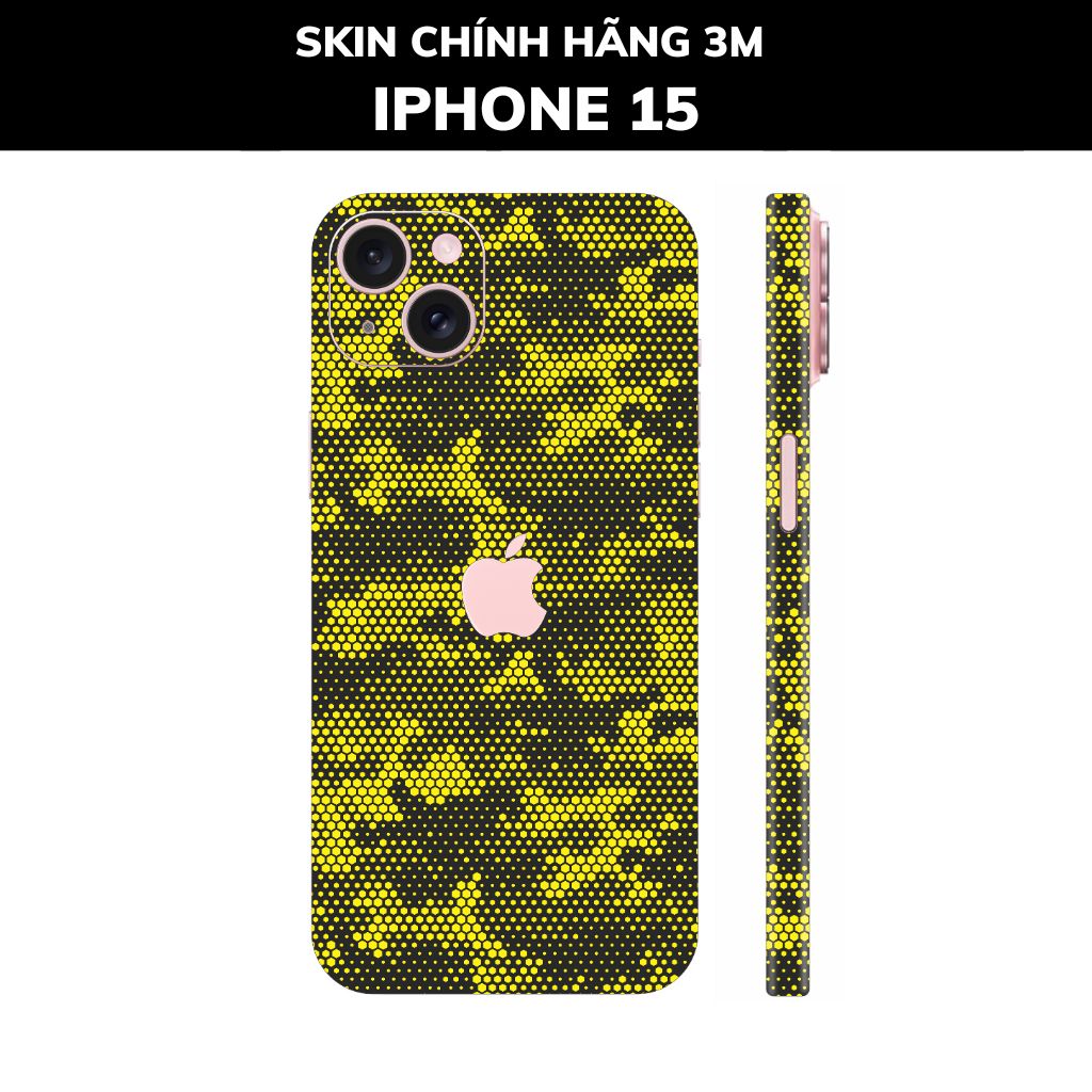 Dán skin điện thoại Iphone 15, Iphone 15 Plus full body và camera nhập khẩu chính hãng USA phụ kiện điện thoại huỳnh tân store - MAMBA YELLOW - Warp Skin Collection