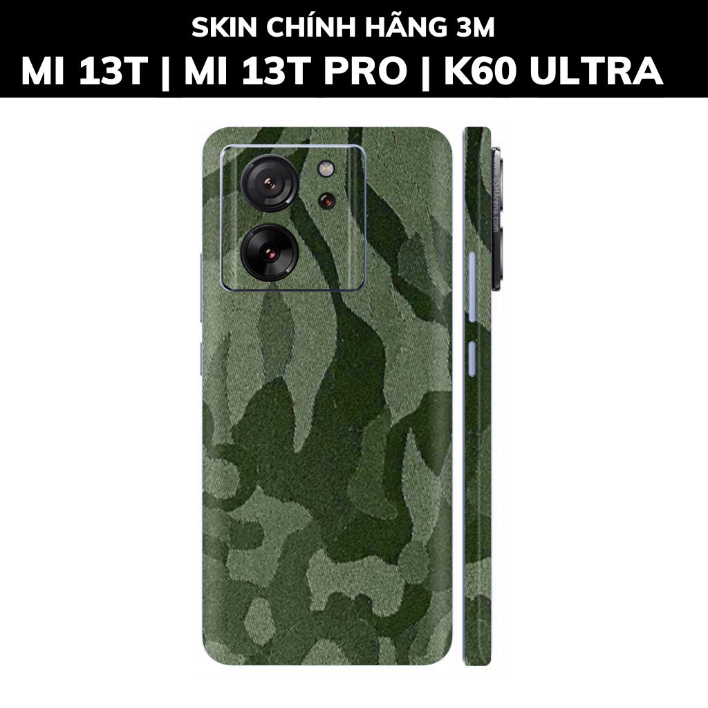 Dán skin điện thoại Mi 13T | Mi 13T Pro  | K60 Ultra full body và camera nhập khẩu chính hãng USA phụ kiện điện thoại huỳnh tân store - CAMO GREEN - Warp Skin Collection