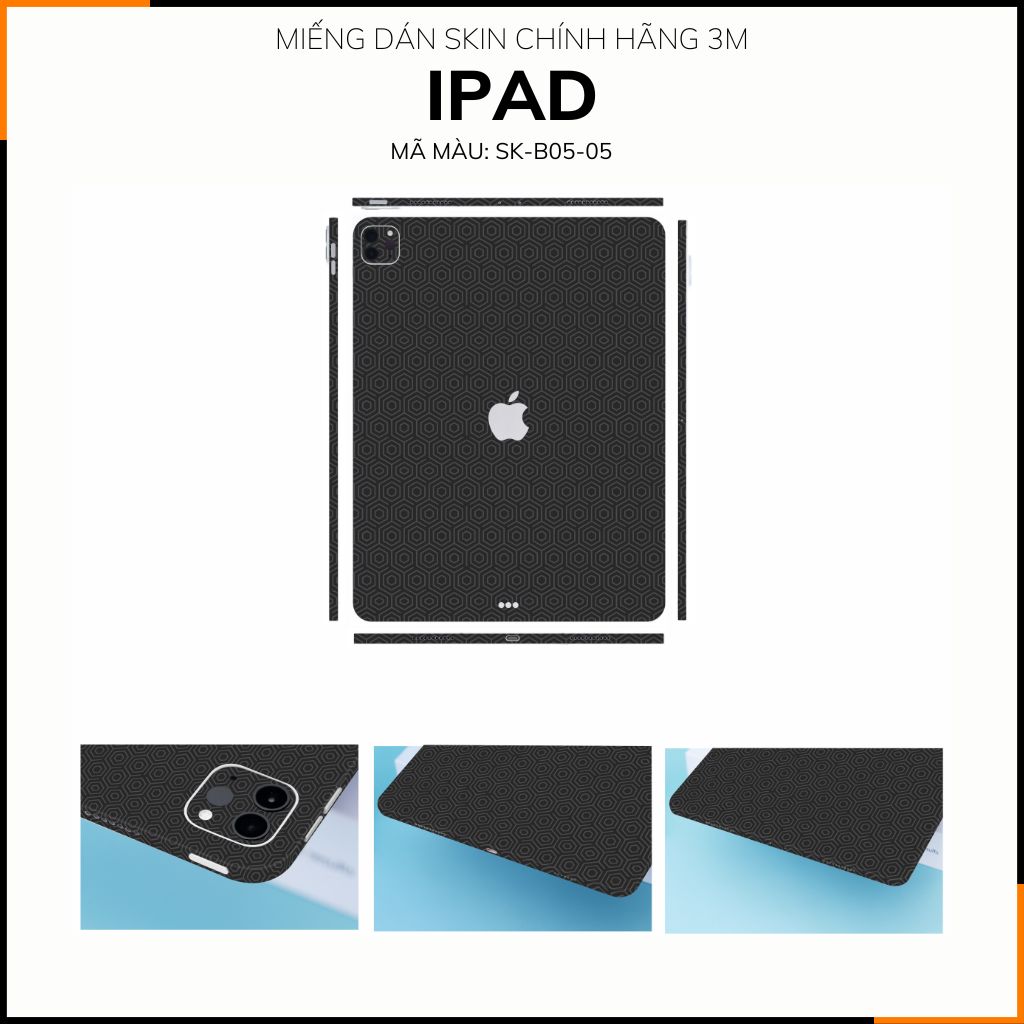 Dán skin ipad , ipad pro, ipad air , ipad mini full body và camera chính hãng 3M - PATTEN TEXTURE 05 - SK-B05-05 phụ kiện điện thoại huỳnh tân store