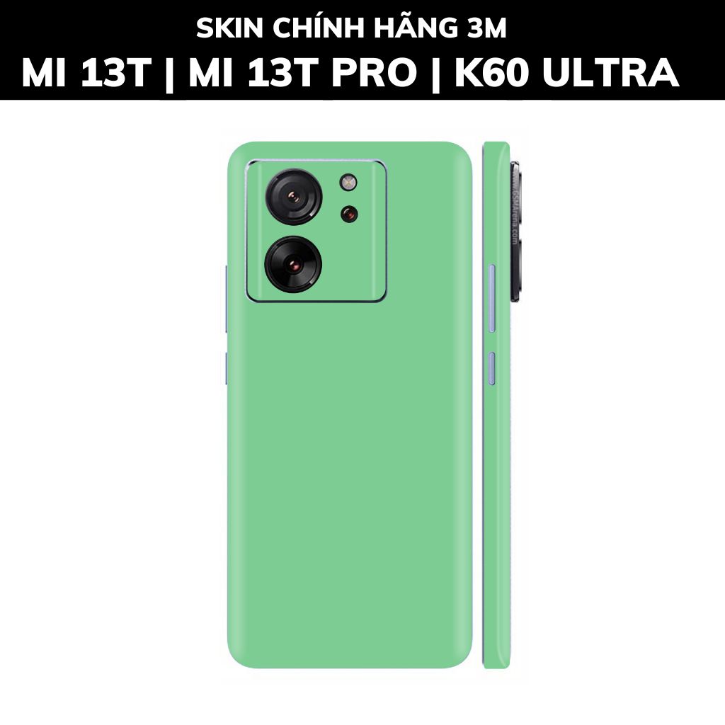 Dán skin điện thoại Mi 13T | Mi 13T Pro  | K60 Ultra full body và camera nhập khẩu chính hãng USA phụ kiện điện thoại huỳnh tân store - PASTEL GREEN - Warp Skin Collection