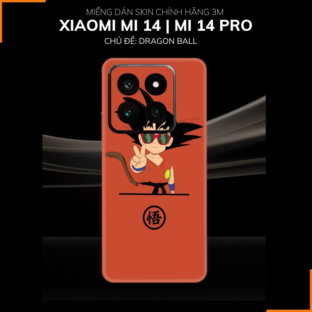 Dán skin điện thoại Xiaomi Mi 14 , Mi 14 Pro full body và camera nhập khẩu chính hãng USA in hình Dragon Ball - SKD D11 phụ kiện điện thoại huỳnh tân store