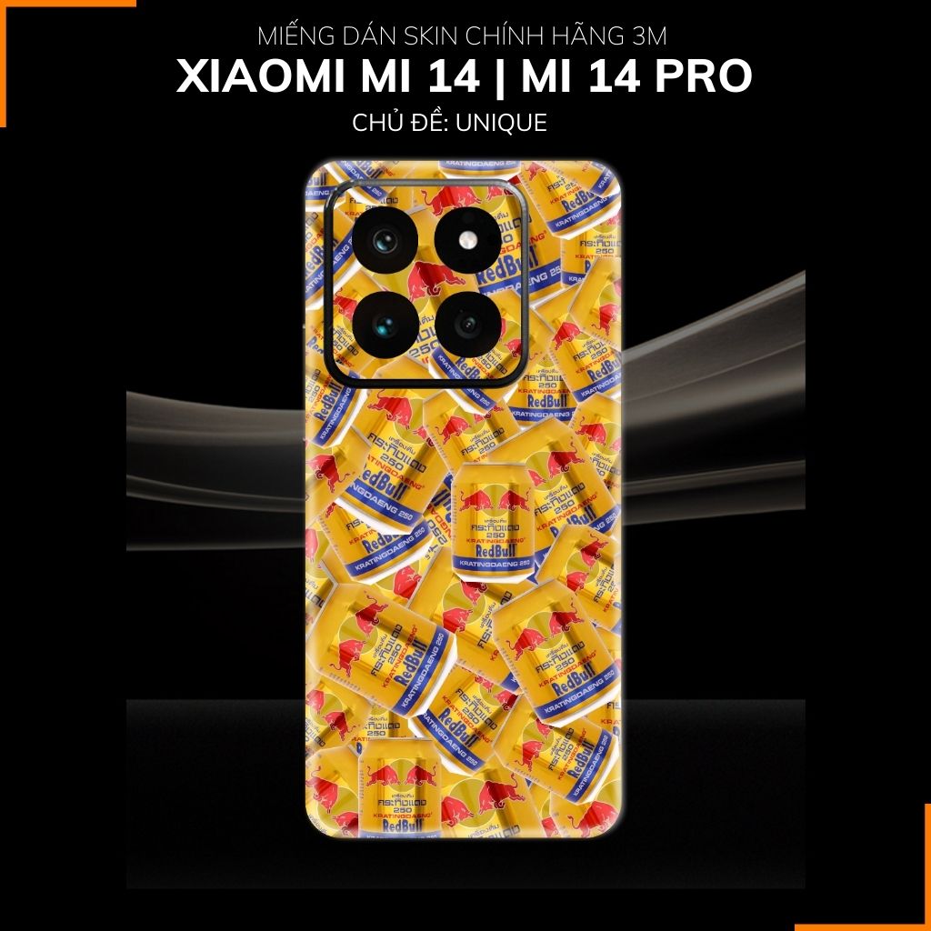 Dán skin điện thoại Xiaomi Mi 14 , Mi 14 Pro full body và camera nhập khẩu chính hãng USA in hình UNIQUE - SKD W16 phụ kiện điện thoại huỳnh tân store