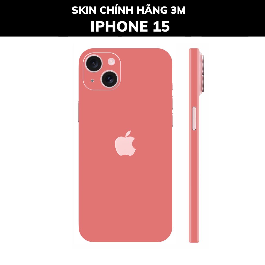 Dán skin điện thoại Iphone 15, Iphone 15 Plus full body và camera nhập khẩu chính hãng USA phụ kiện điện thoại huỳnh tân store - PASTEL RED - Warp Skin Collection