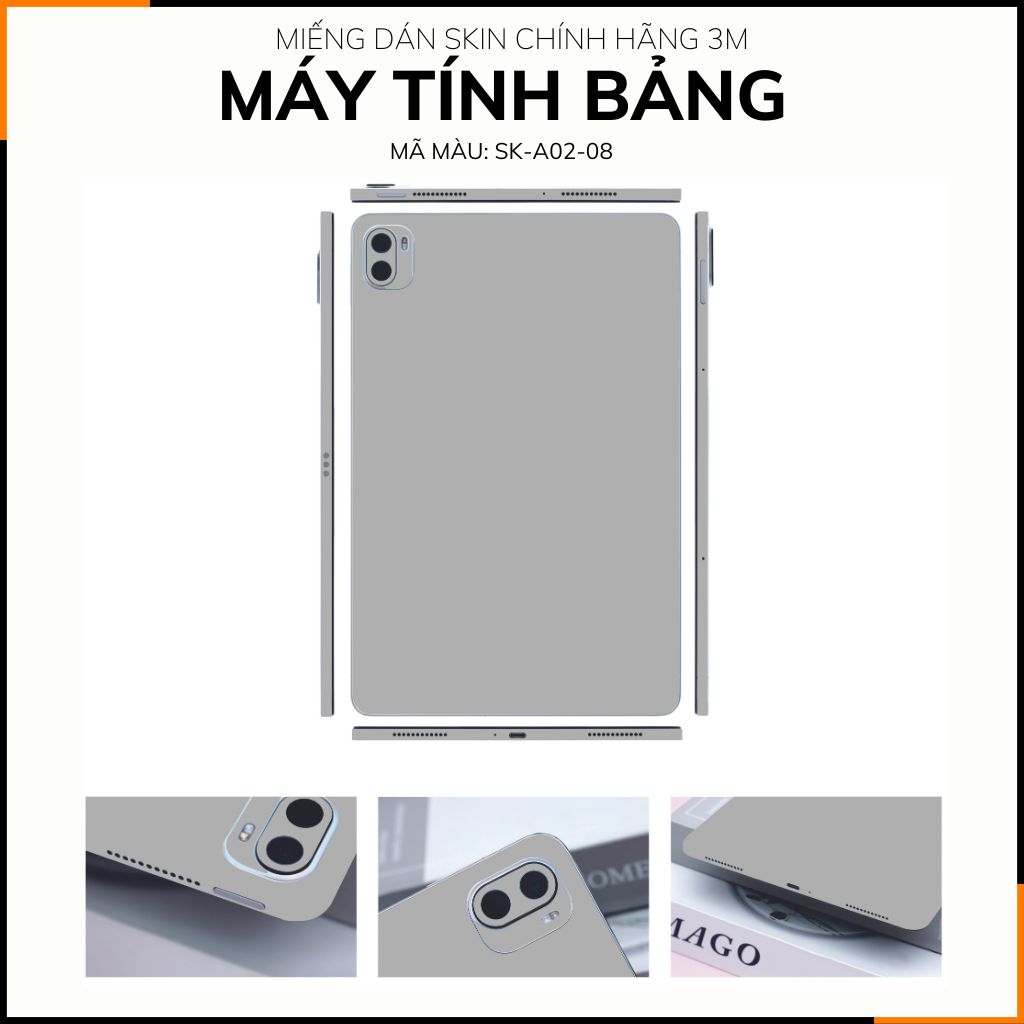 Dán skin máy tính bảng xiaomi, huawei, oppo, lenovo, google, microsoft, vivo  full body và camera chính hãng ORAFOL nhập khẩu từ ĐỨC MÁY TÍNH BẢNG  - PASTEL BLACK -  SK A02 08 phụ kiện điện thoại huỳnh tân store