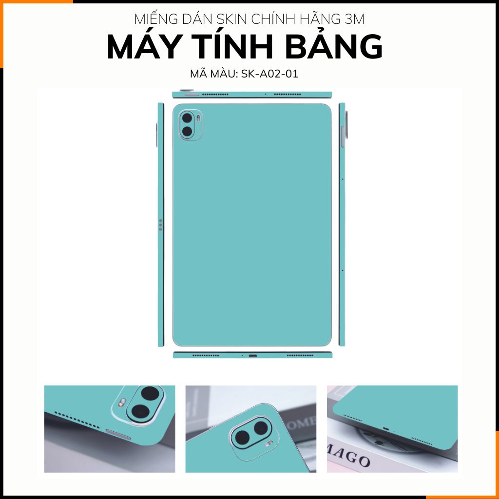 Dán skin máy tính bảng xiaomi, huawei, oppo, lenovo, google, microsoft, vivo  full body và camera chính hãng ORAFOL nhập khẩu từ ĐỨC Skin Orafol MÁY TÍNH BẢNG  - PASTEL SKY BLUE -  SK A02 01 phụ kiện điện thoại huỳnh tân store