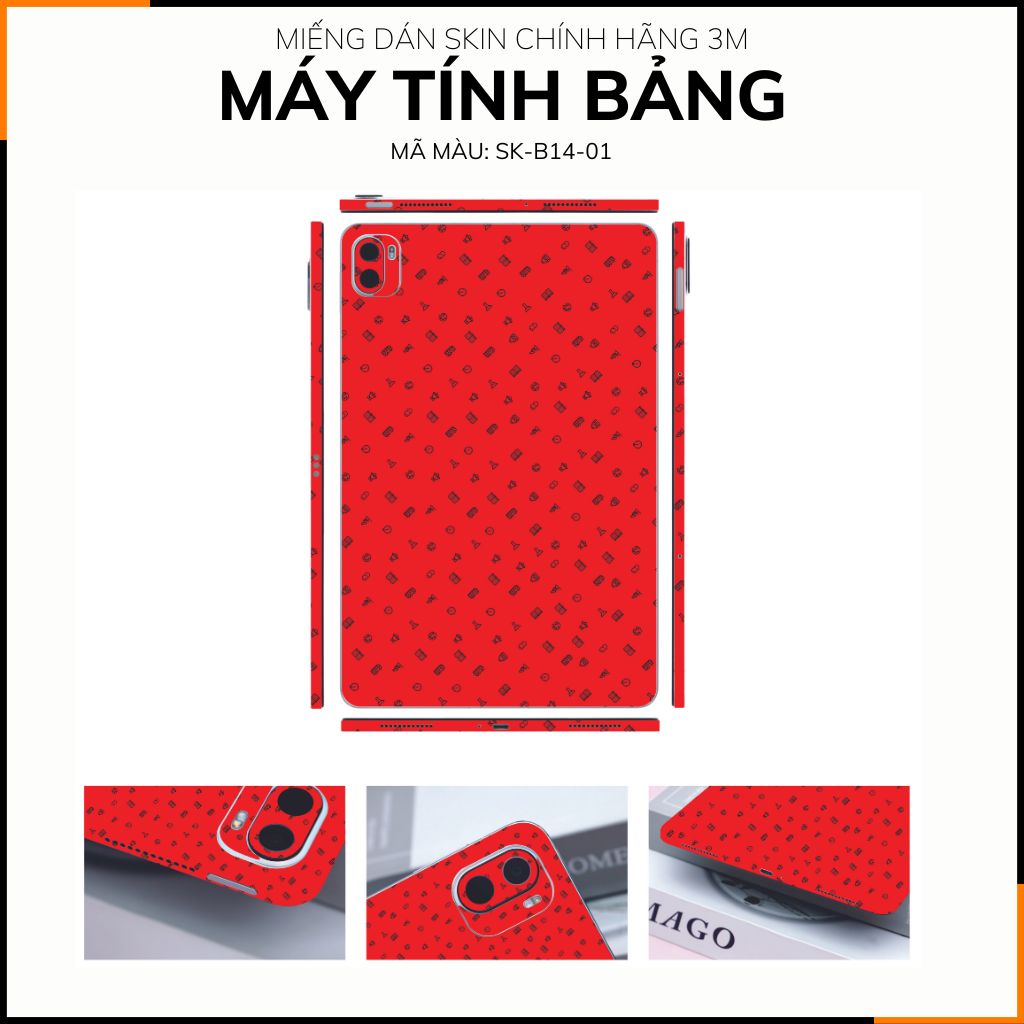 Dán skin máy tính bảng xiaomi, huawei, oppo, lenovo, google, microsoft, vivo  full body và camera chính hãng ORAFOL nhập khẩu từ ĐỨC MÁY TÍNH BẢNG  - MANY STICKER RED -  SK B14 01 phụ kiện điện thoại huỳnh tân store