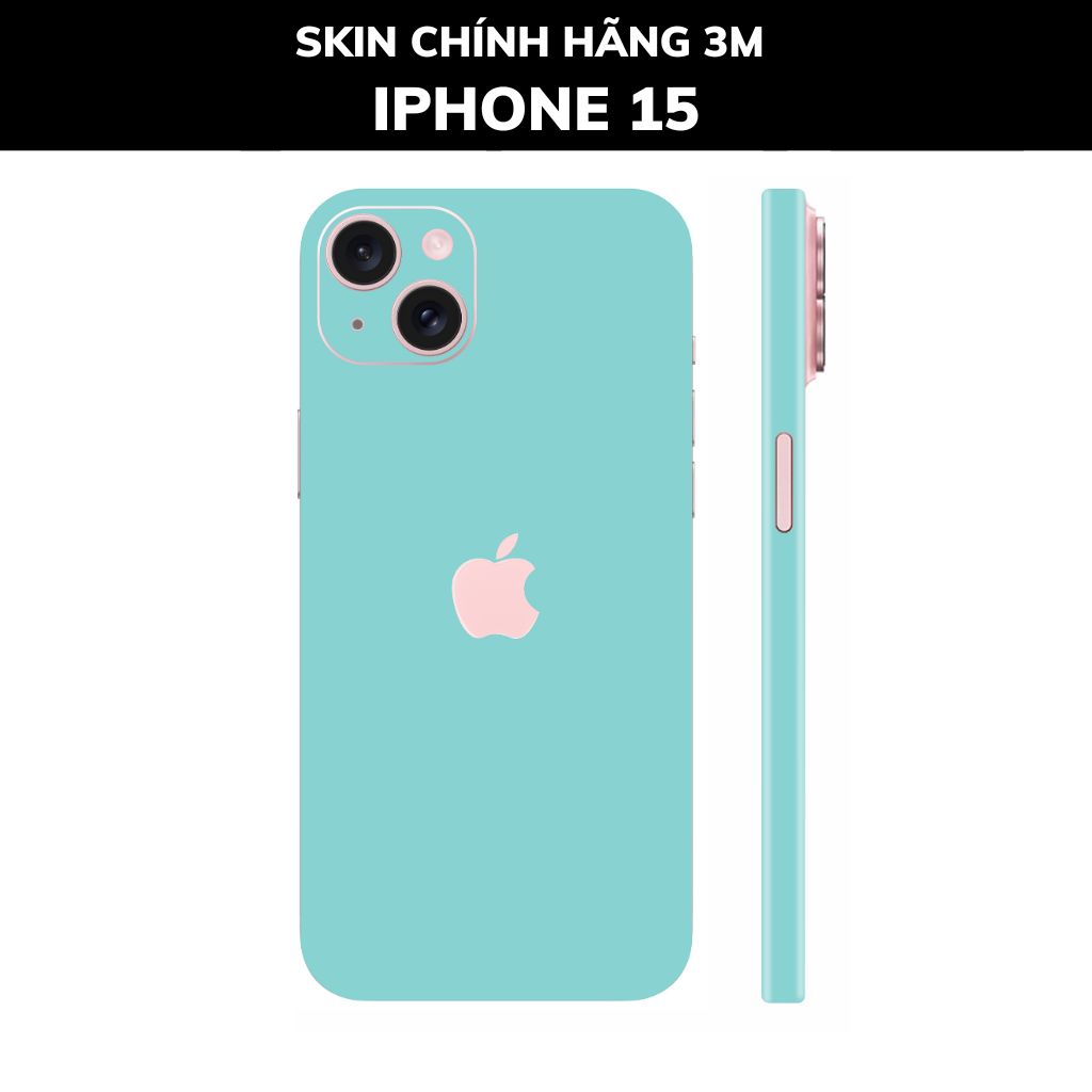 Dán skin điện thoại Iphone 15, Iphone 15 Plus full body và camera nhập khẩu chính hãng USA phụ kiện điện thoại huỳnh tân store - PASTEL SKYBLUE - Warp Skin Collection