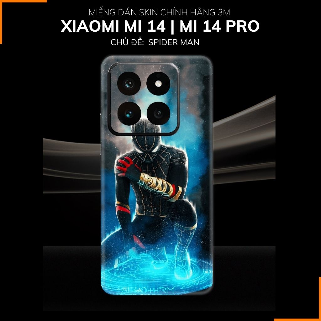 Dán skin điện thoại Xiaomi Mi 14 , Mi 14 Pro full body và camera nhập khẩu chính hãng USA in hình MERRY SPIDER MAN - SKD V16 phụ kiện điện thoại huỳnh tân store
