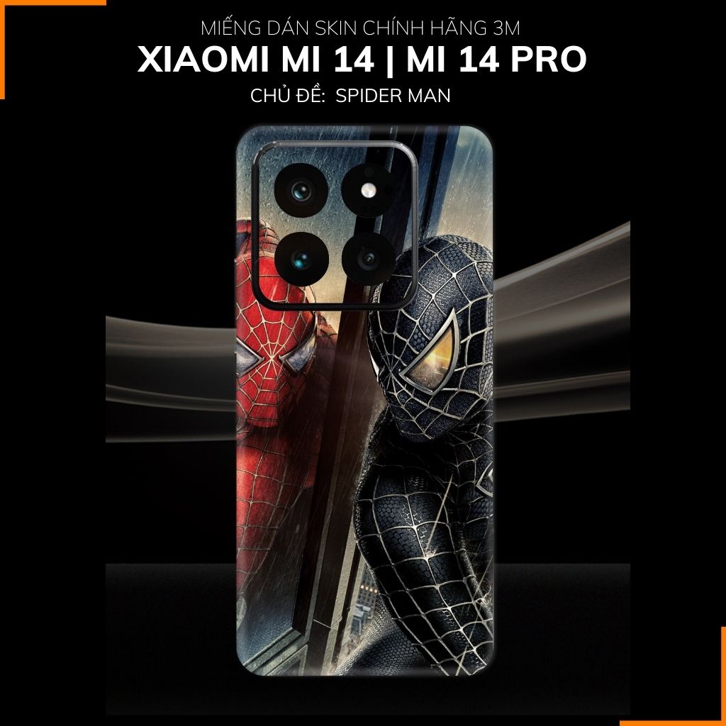 Dán skin điện thoại Xiaomi Mi 14 , Mi 14 Pro full body và camera nhập khẩu chính hãng USA in hình MERRY SPIDER MAN - SKD V14 phụ kiện điện thoại huỳnh tân store