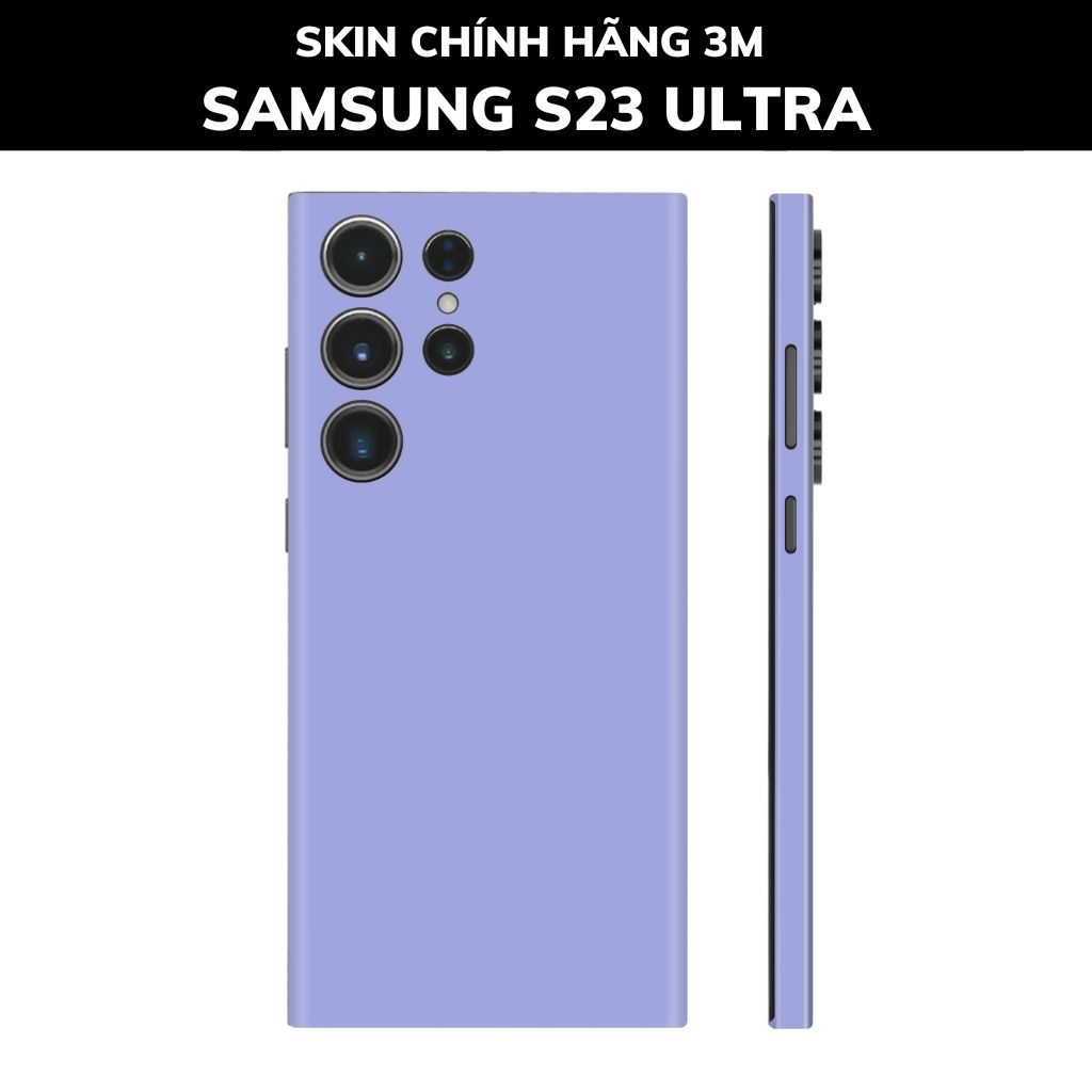 Dán skin điện thoại Samsung S23 Ultra full body và camera nhập khẩu chính hãng USA phụ kiện điện thoại huỳnh tân store - PASTEL PURPLE - Warp Skin Collection