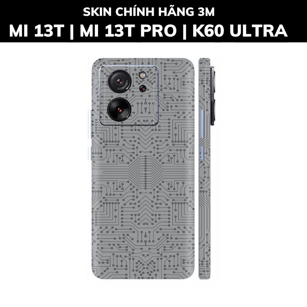 Dán skin điện thoại Mi 13T | Mi 13T Pro  | K60 Ultra full body và camera nhập khẩu chính hãng USA phụ kiện điện thoại huỳnh tân store - ELECTRIC GREY - Warp Skin Collection
