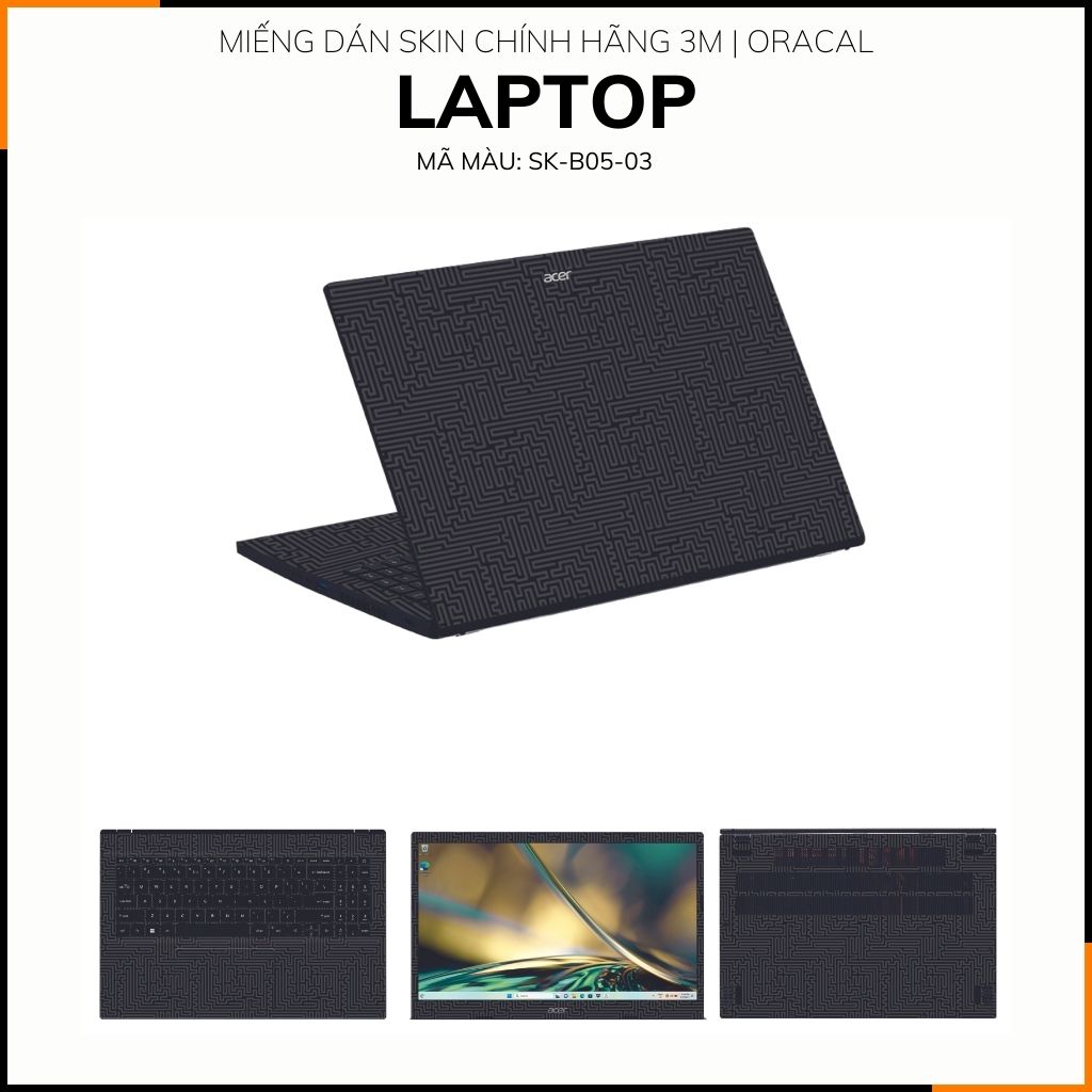 Dán skin laptop asus, dell , acer, hp, msi chính hãng ORAFOL nhập khẩu ĐỨC - SKIN 3M - LAPTOP - PATTEN TEXTURE 03 - SK-B05-03 phụ kiện điện thoại huỳnh tân store