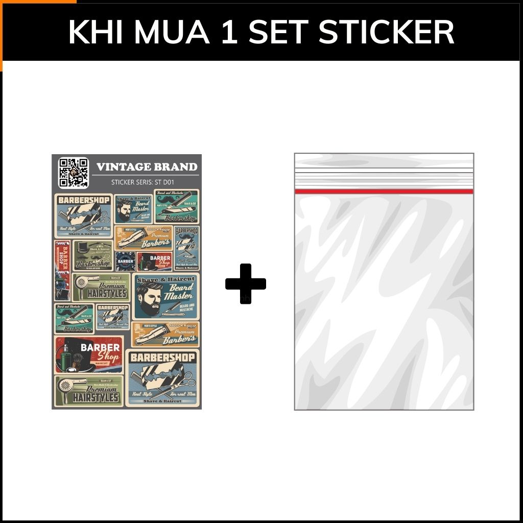 Hình sticker thương hiệu Vintage Brand ST D01 chống phai màu dán mũ bảo hiểm vali laptop xe máy phụ kiện huỳnh tân store