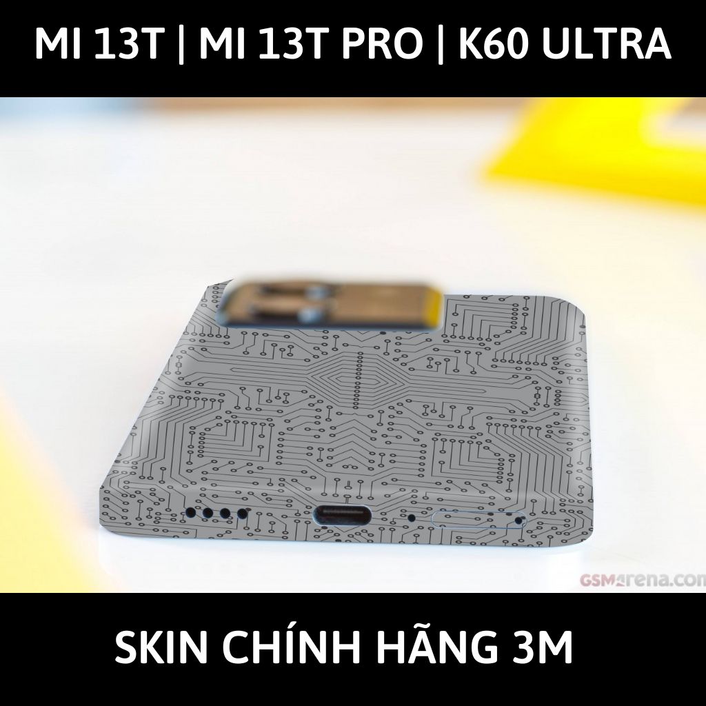 Dán skin điện thoại Mi 13T | Mi 13T Pro  | K60 Ultra full body và camera nhập khẩu chính hãng USA phụ kiện điện thoại huỳnh tân store - ELECTRIC GREY - Warp Skin Collection