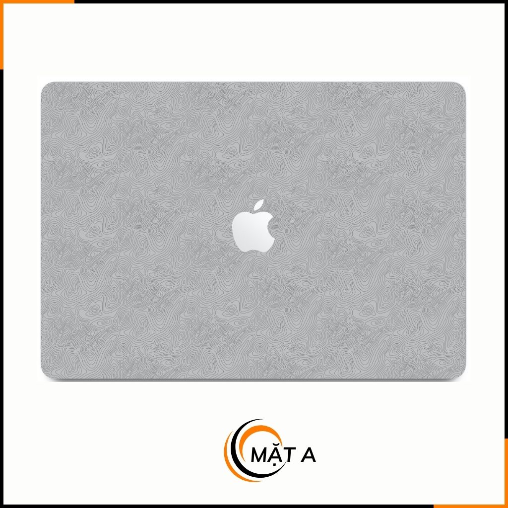 Dán skin macbook pro, macbook air chính hãng 3M nhập khẩu USA - SKIN 3M - MACBOOK - MAP GREY - SK-B13-03 phụ kiện điện thoại huỳnh tân store