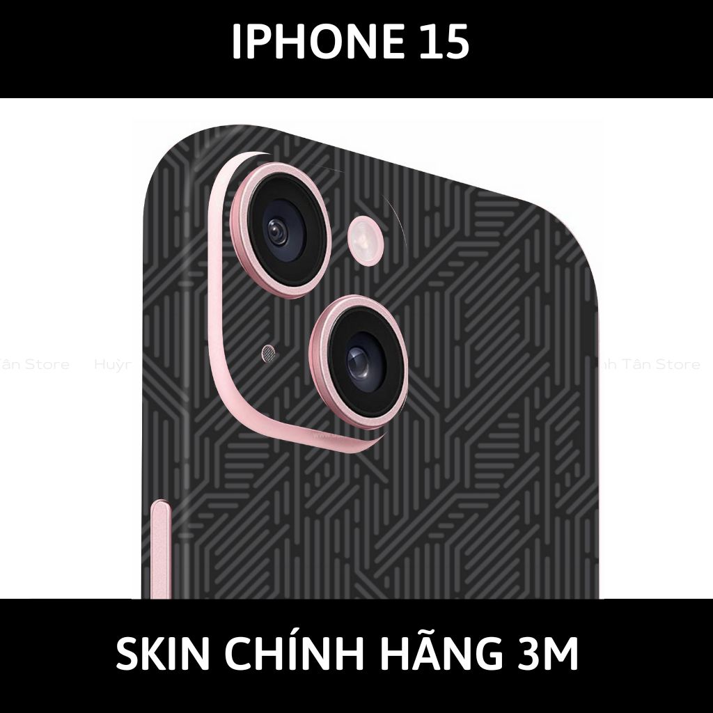 Dán skin điện thoại Iphone 15, Iphone 15 Plus full body và camera nhập khẩu chính hãng USA phụ kiện điện thoại huỳnh tân store - PATTEN TEXTURE 02 - Warp Skin Collection