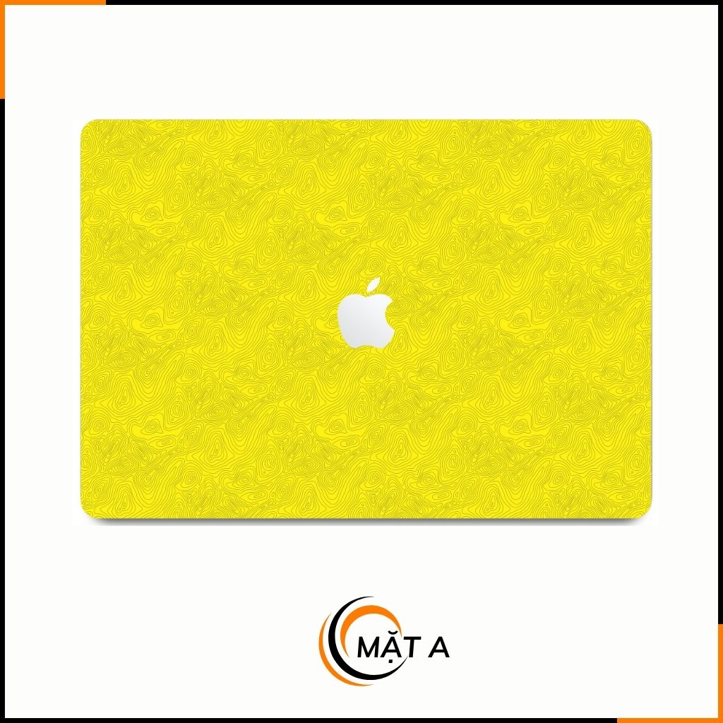 Dán skin macbook pro, macbook air chính hãng 3M nhập khẩu USA -SKIN 3M - MACBOOK - MAP YELLOW - SK-B13-06 phụ kiện điện thoại huỳnh tân store