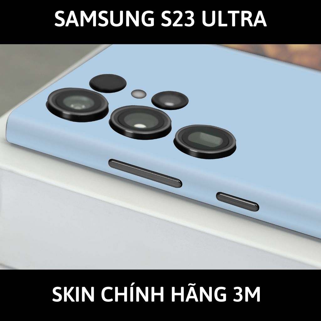 Dán skin điện thoại Samsung S23 Ultra full body và camera nhập khẩu chính hãng USA phụ kiện điện thoại huỳnh tân store - XANH NHẠT - SK A05 07 - Warp Skin Collection