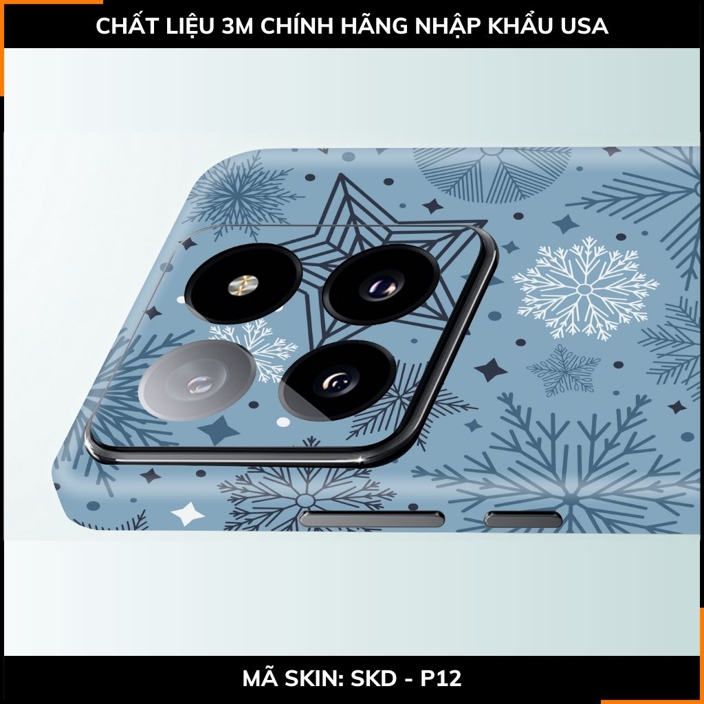 Dán skin điện thoại Xiaomi Mi 14 , Mi 14 Pro full body và camera nhập khẩu chính hãng USA in hình MERRY CHRISTMAS - SKD P12 phụ kiện điện thoại huỳnh tân store