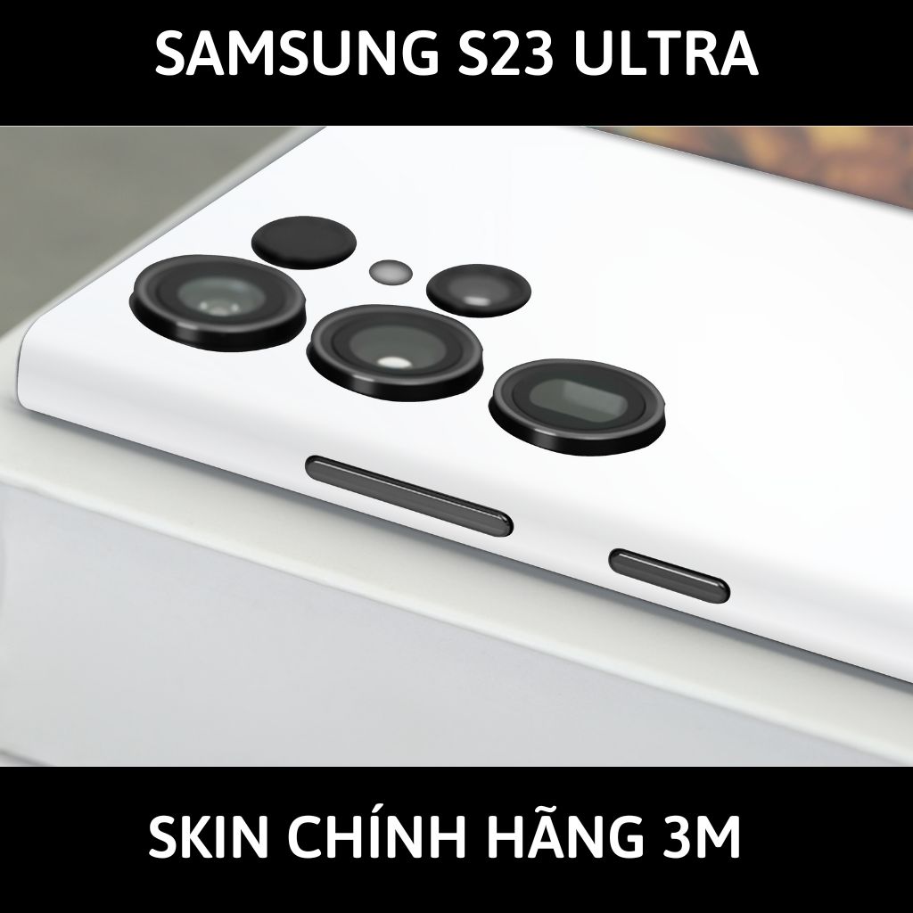 Dán skin điện thoại Samsung S23 Ultra full body và camera nhập khẩu chính hãng USA phụ kiện điện thoại huỳnh tân store - BẠC - SK A05 05 - Warp Skin Collection