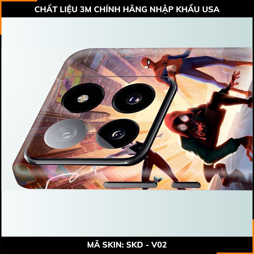 Dán skin điện thoại Xiaomi Mi 14 , Mi 14 Pro full body và camera nhập khẩu chính hãng USA in hình MERRY SPIDER MAN - SKD V02 phụ kiện điện thoại huỳnh tân store