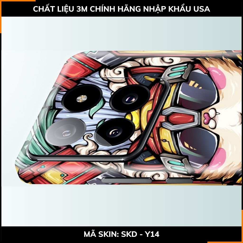 Dán skin điện thoại Xiaomi Mi 14 , Mi 14 Pro full body và camera nhập khẩu chính hãng USA in hình LUCKY CAT - SKD Y14 phụ kiện điện thoại huỳnh tân store