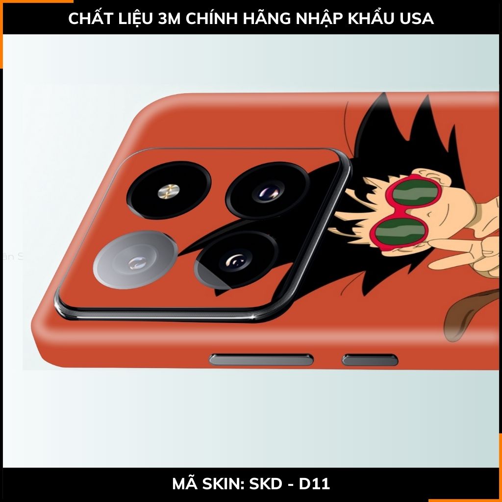 Dán skin điện thoại Xiaomi Mi 14 , Mi 14 Pro full body và camera nhập khẩu chính hãng USA in hình Dragon Ball - SKD D11 phụ kiện điện thoại huỳnh tân store
