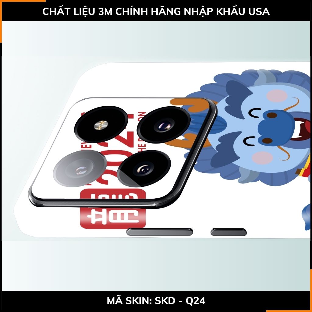 Dán skin điện thoại Xiaomi Mi 14 , Mi 14 Pro full body và camera nhập khẩu chính hãng USA in hình NEW YEAR 2024 - SKD Q24 phụ kiện điện thoại huỳnh tân store