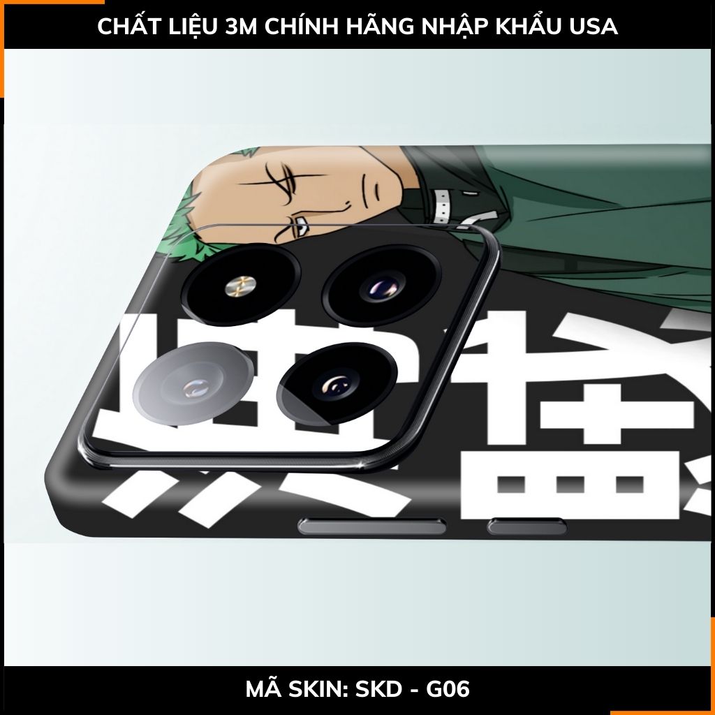 Dán skin điện thoại Xiaomi Mi 14 , Mi 14 Pro full body và camera nhập khẩu chính hãng USA in hình ONE PIECE - SKD G06 phụ kiện điện thoại huỳnh tân store