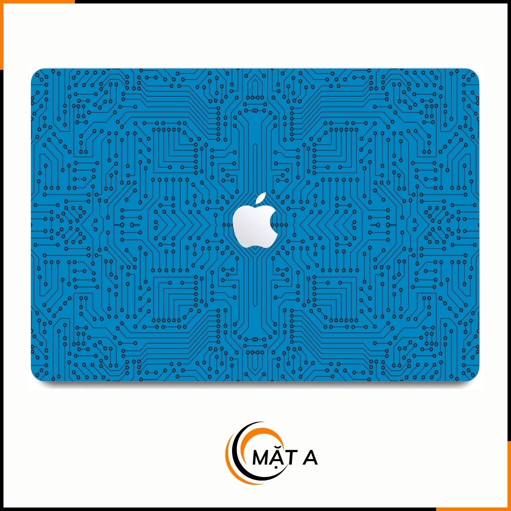 Dán skin macbook pro, macbook air chính hãng 3M nhập khẩu USA - SKIN 3M - MACBOOK - ELECTRIC BLUE  - SK B01 07 phụ kiện điện thoại huỳnh tân store